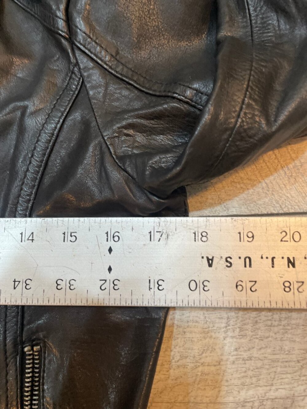 Guess Black Leather Moto Jacket Womens Medium Biker Asymmetrical Zip - Picture 6 of 11